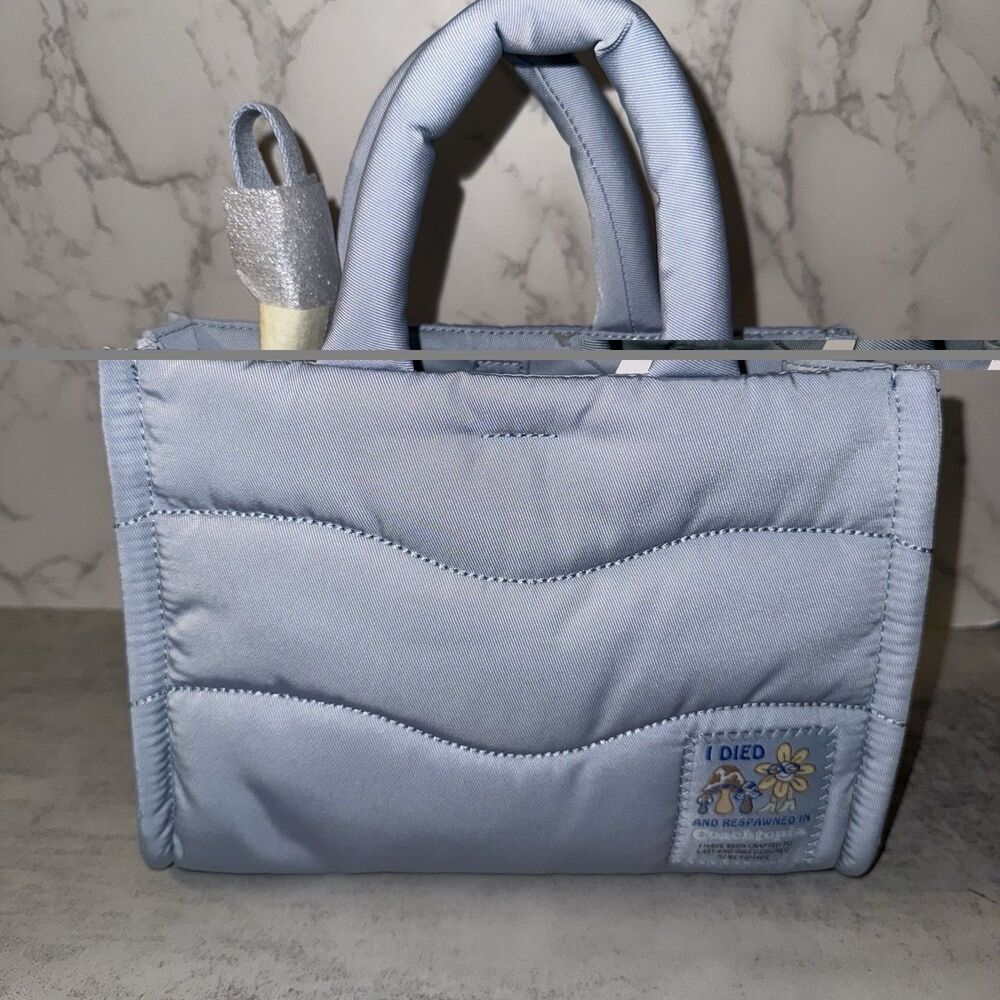 Coach the Summer I Turned Pretty Loop Mini Puffy Tote, Light Twilight